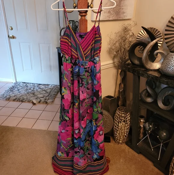 aje soundscape maxi dress rent Rent Aje Soundscape Strapless Layered Chiffon Gown Blue